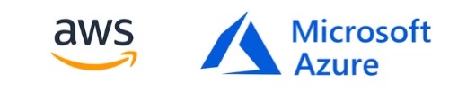 microsoft azure aws logos 
